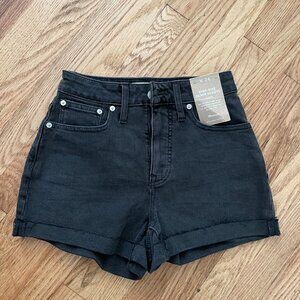 NEW Madewell Curvy High-Rise Denim Shorts in Lunar Wash Size 24